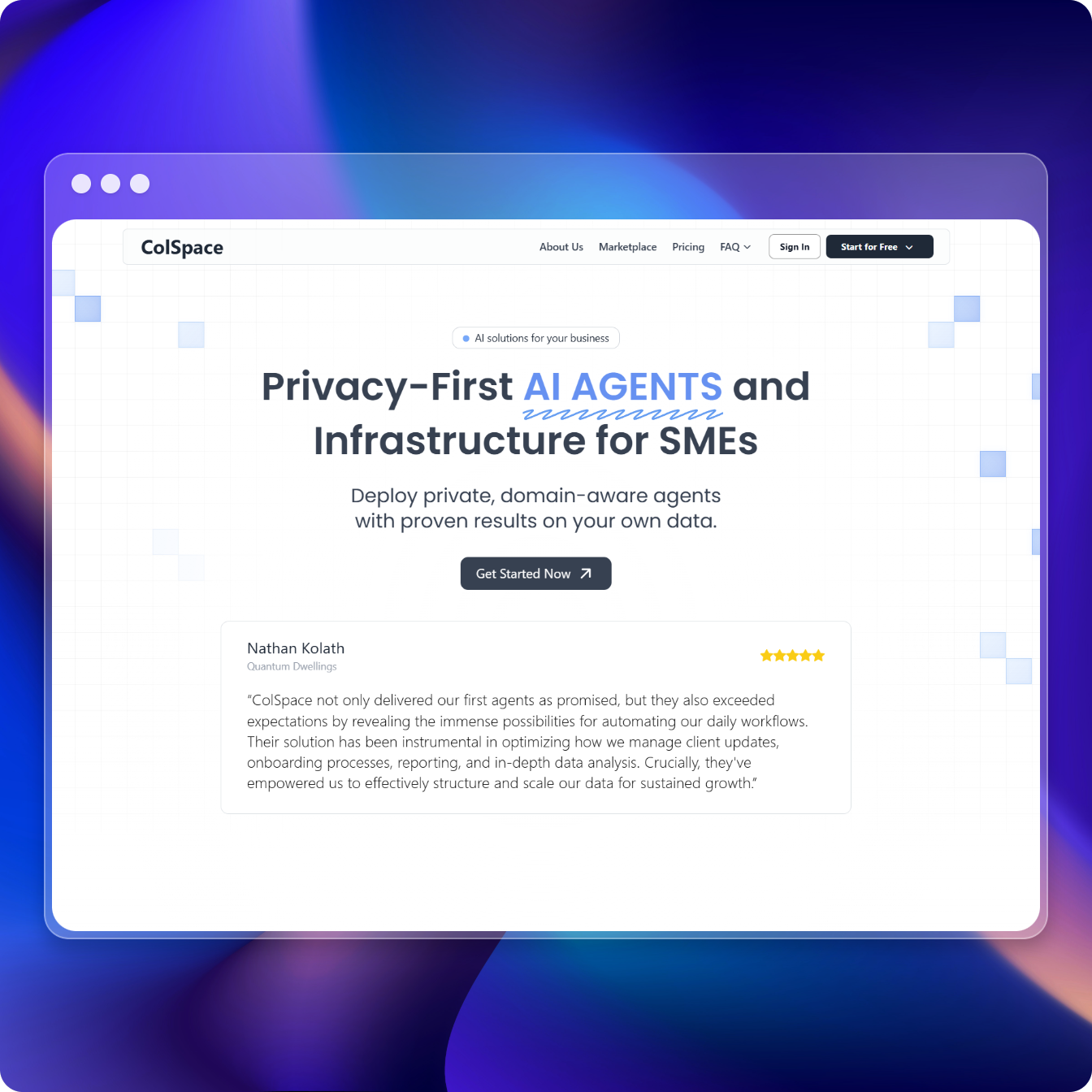 B2B AI Web Platform